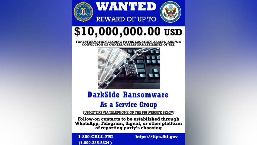 US State Department puts bounty on DarkSide leaders
