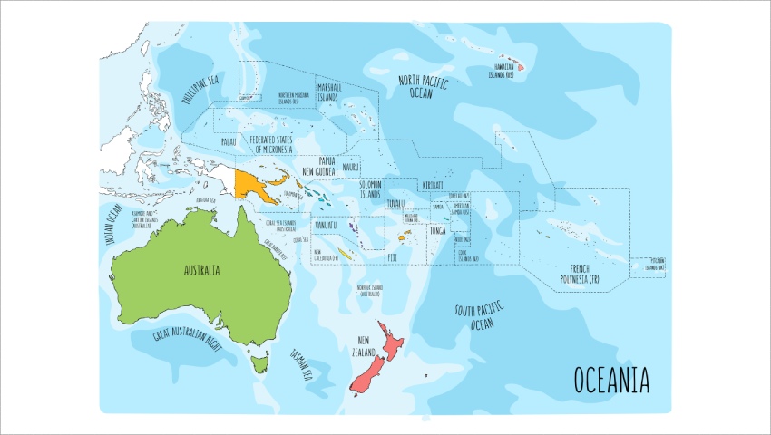 Oceania map csc